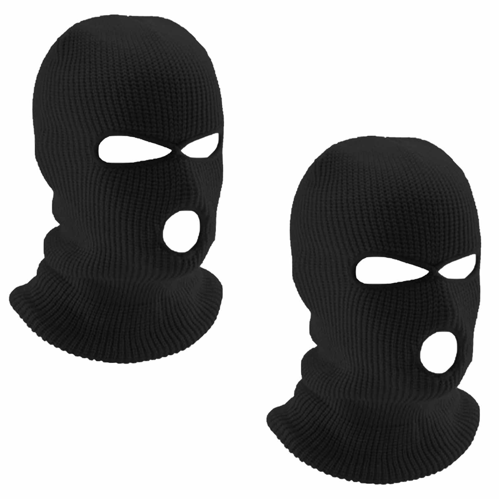 FYKZQWDS2 Pcs Bally Balaclavas for Men - Unisex Lightweight Ski Masks for Outdoor Sports Fishing Skiing Motorcycle Cycling (Black)