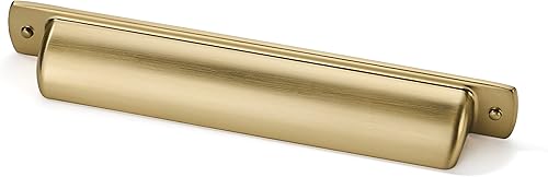 Miniatura 14 de khtumeware Atique - Paquete de 10 pomos de latón para gabinetes de 1-1/4 pulgadas, manijas de gabinete de un solo agujero, pomos de tocador, pomos