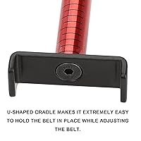 Vista 6 de Hromee Especificación del medidor de tensión de correa de 10 libras con almohadilla en forma de L, herramienta de ajuste de calibre de correa