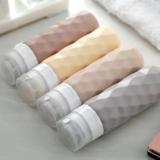 Toiletries Travel Bottles, CAA Approved 90ml Silicone Travel Bottles, Leak Proof Squeegee Travel Size Containers, Travel S... Price In India