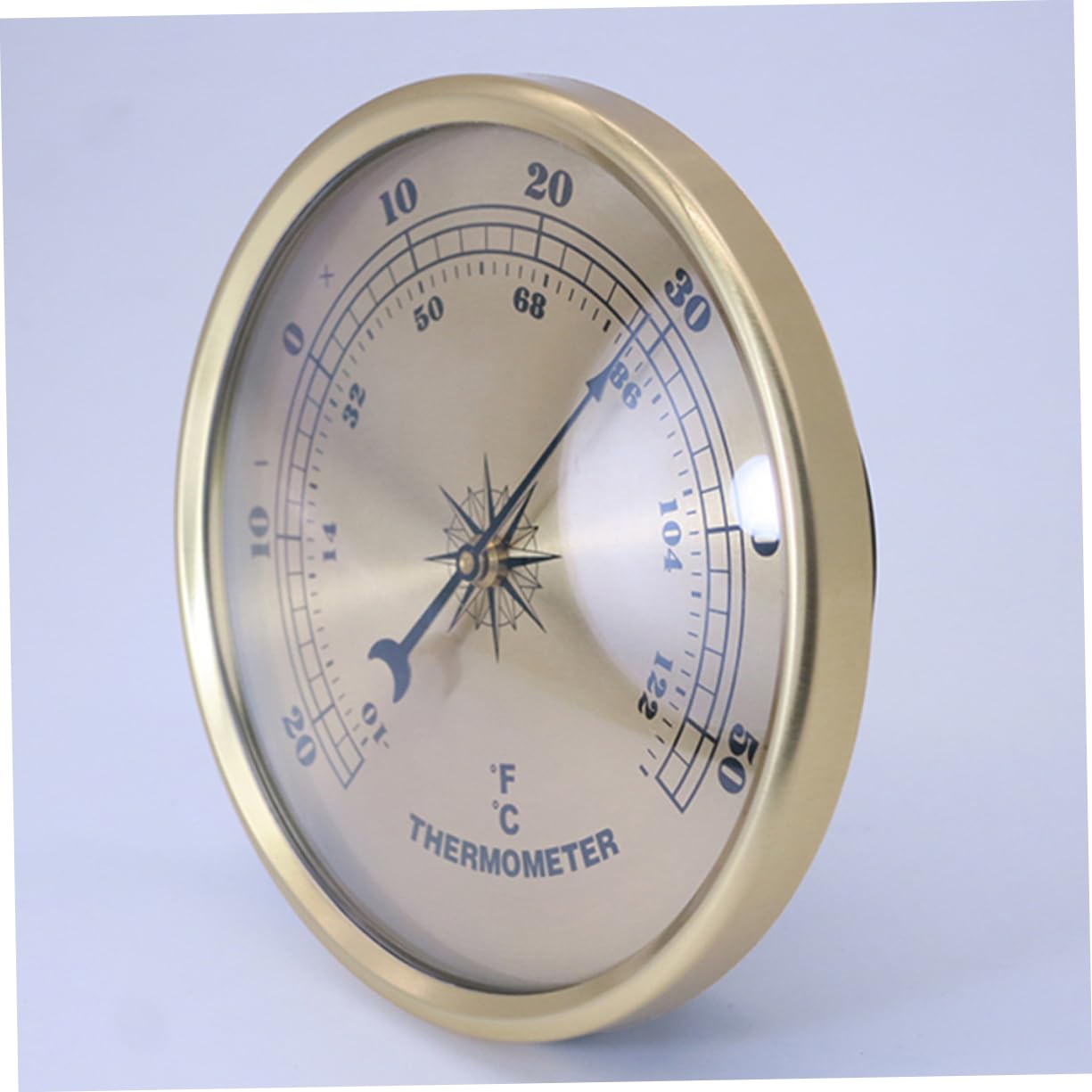 UKCOCO 5pezzi Termometro Digitale Rotondo Metallo Per Esterni Misuratore Di Temperatura Pratico e Leggero Con Display Per Uso Domestico e Industriale