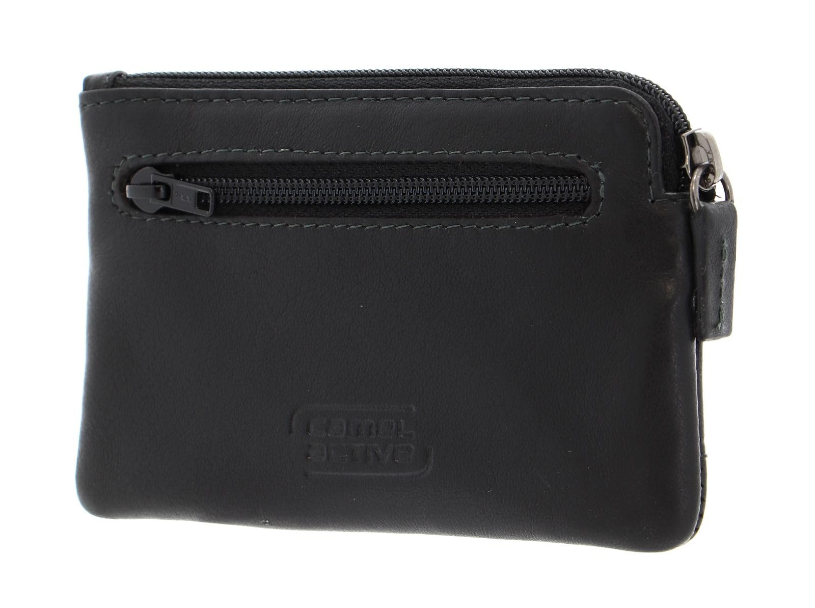 camel active Atlanta męskie etui na klucze, skórzane, małe, czarny, 11,5x1x7, Atlanta 000076