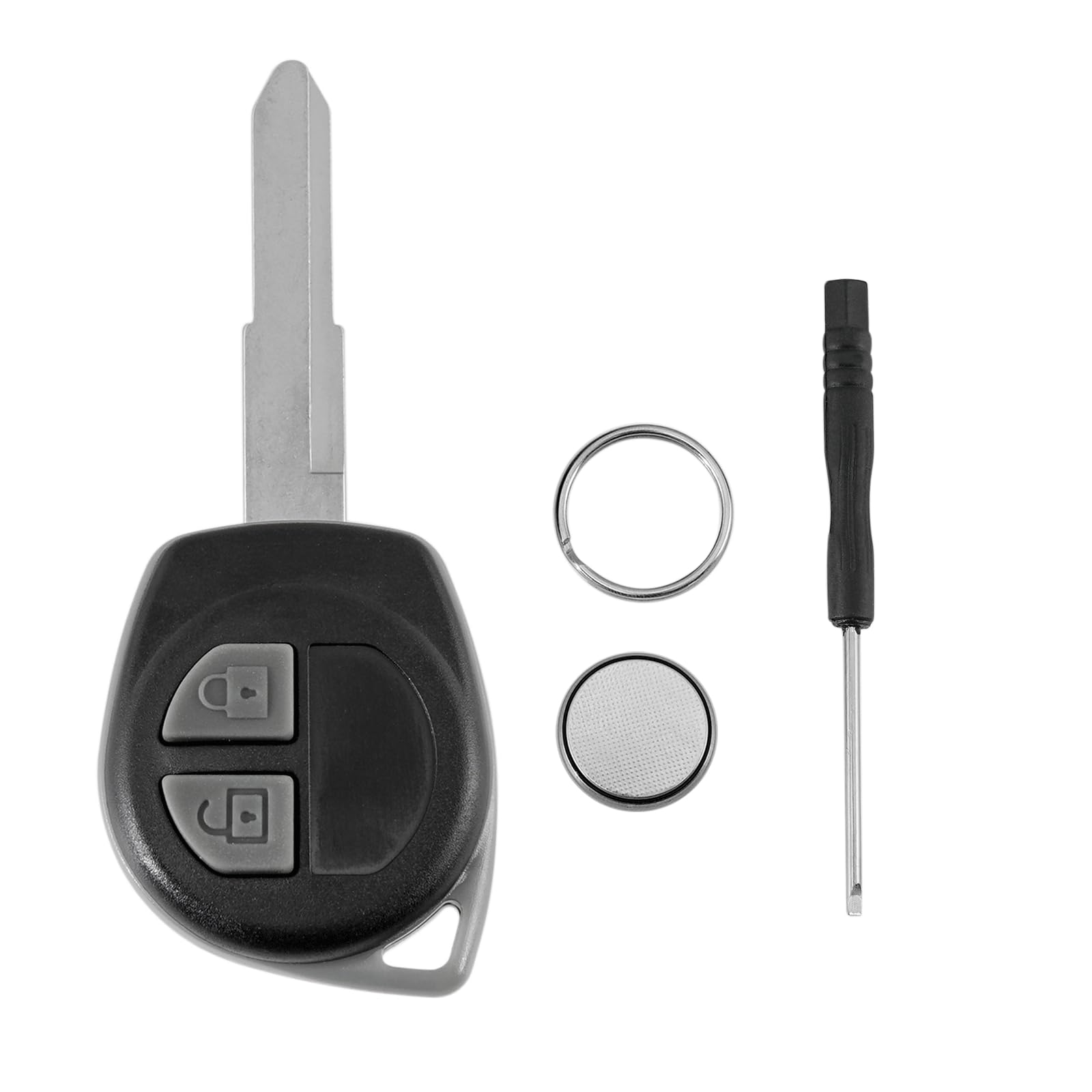 For SUZUKI Swift Key Fob for suzuki ignis Key Fob SX4 Liana Alto vauxhall agila Key Fob 2 Buttons Car Key Case Battery CR1620