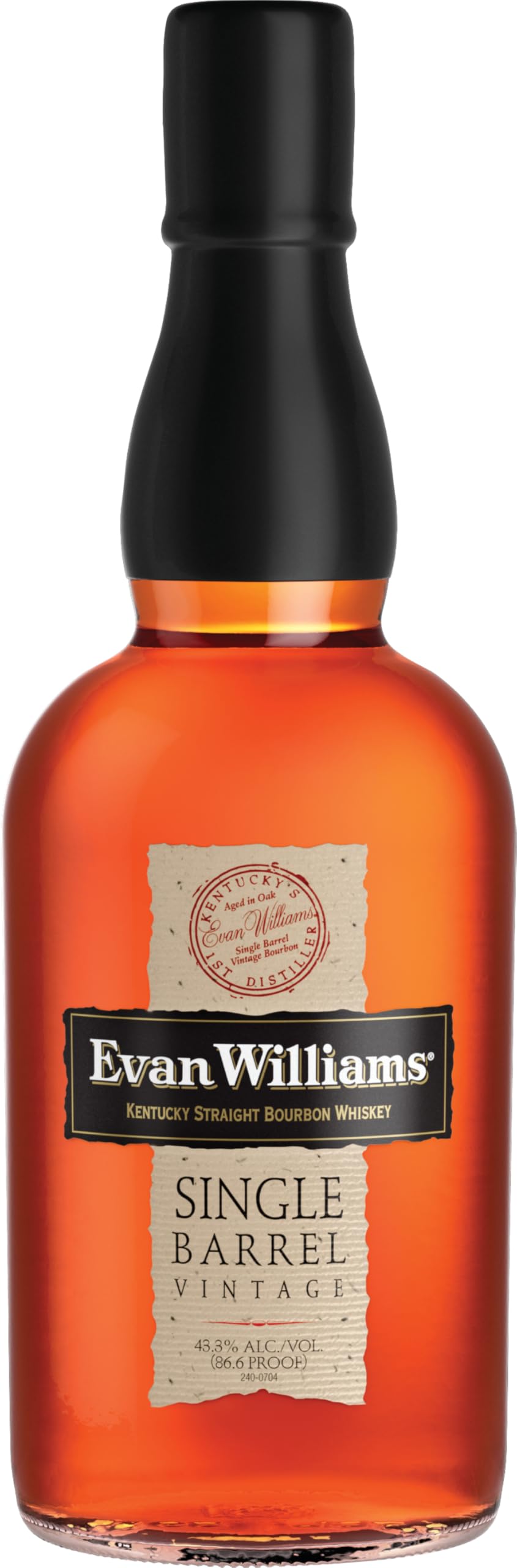 Evan Williams Single Barrel Vintage Bourbon Whiskey (1 x 0,7 l