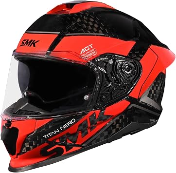 خوذة SMK Titan Carbon كاملة الوجه للدراجات النارية