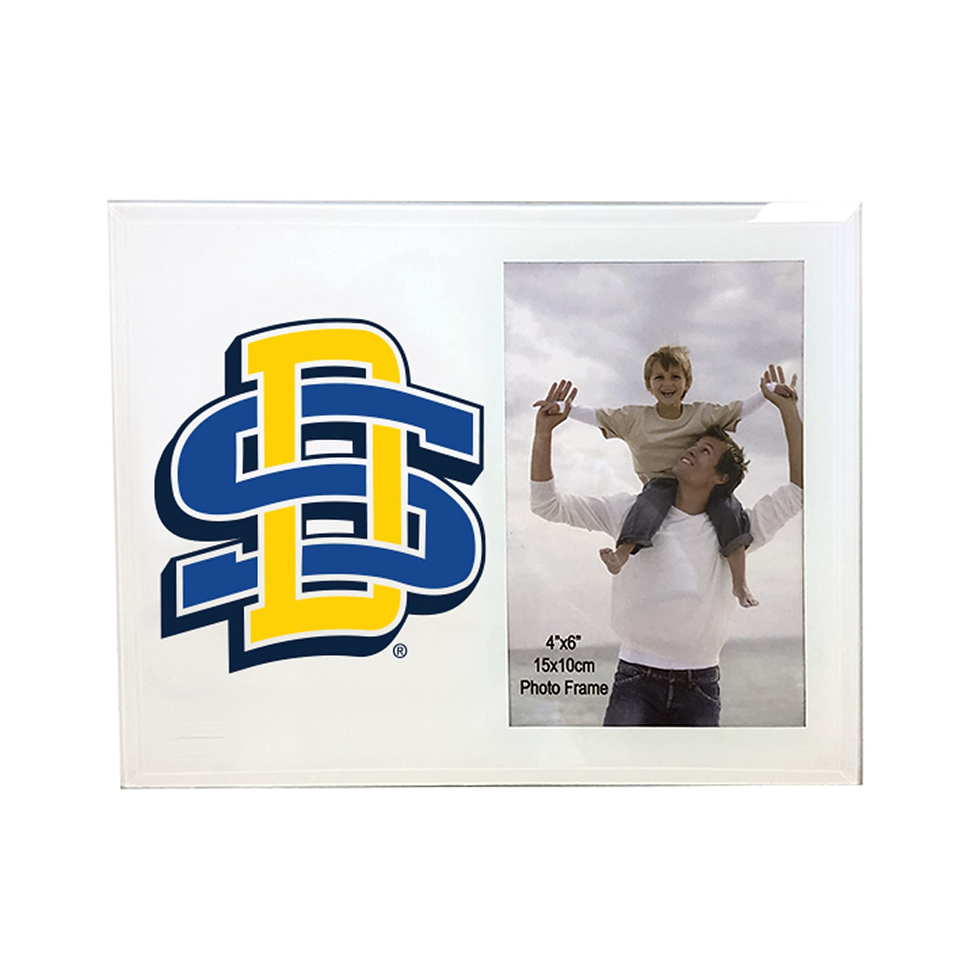 The Fanatic Group South Dakota State University Jackrabbits 4 x 6 Glass Photo Frame