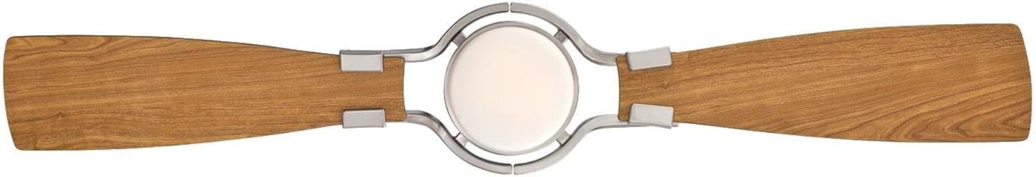 Best Promo Westinghouse Lighting 7217700 Longo 54-Inch Brushed Nickel Indoor Ceiling, Dimmable LED Light Kit with Frosted Opal Glass, Remote Control Included USA FAN
