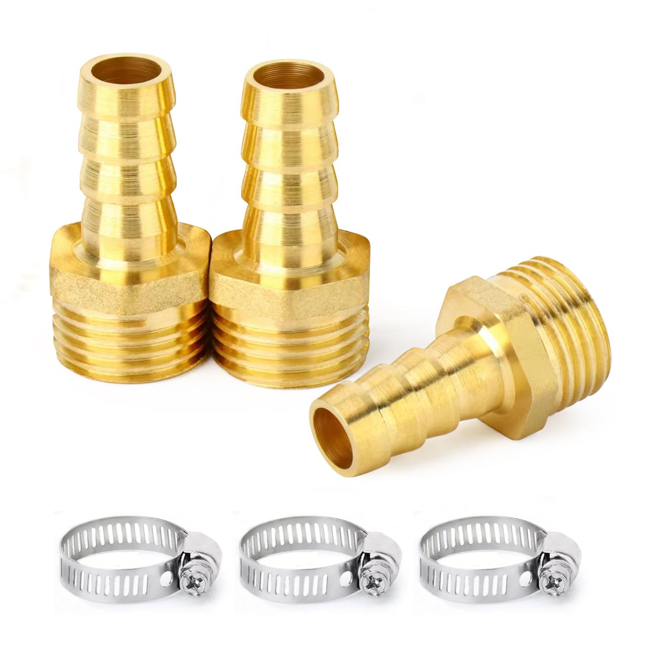 Everbilt 1/2 In. Barb X 3/8 In. MIP Brass Adapter Fitting 800199 - The Home Depot - Foto 4