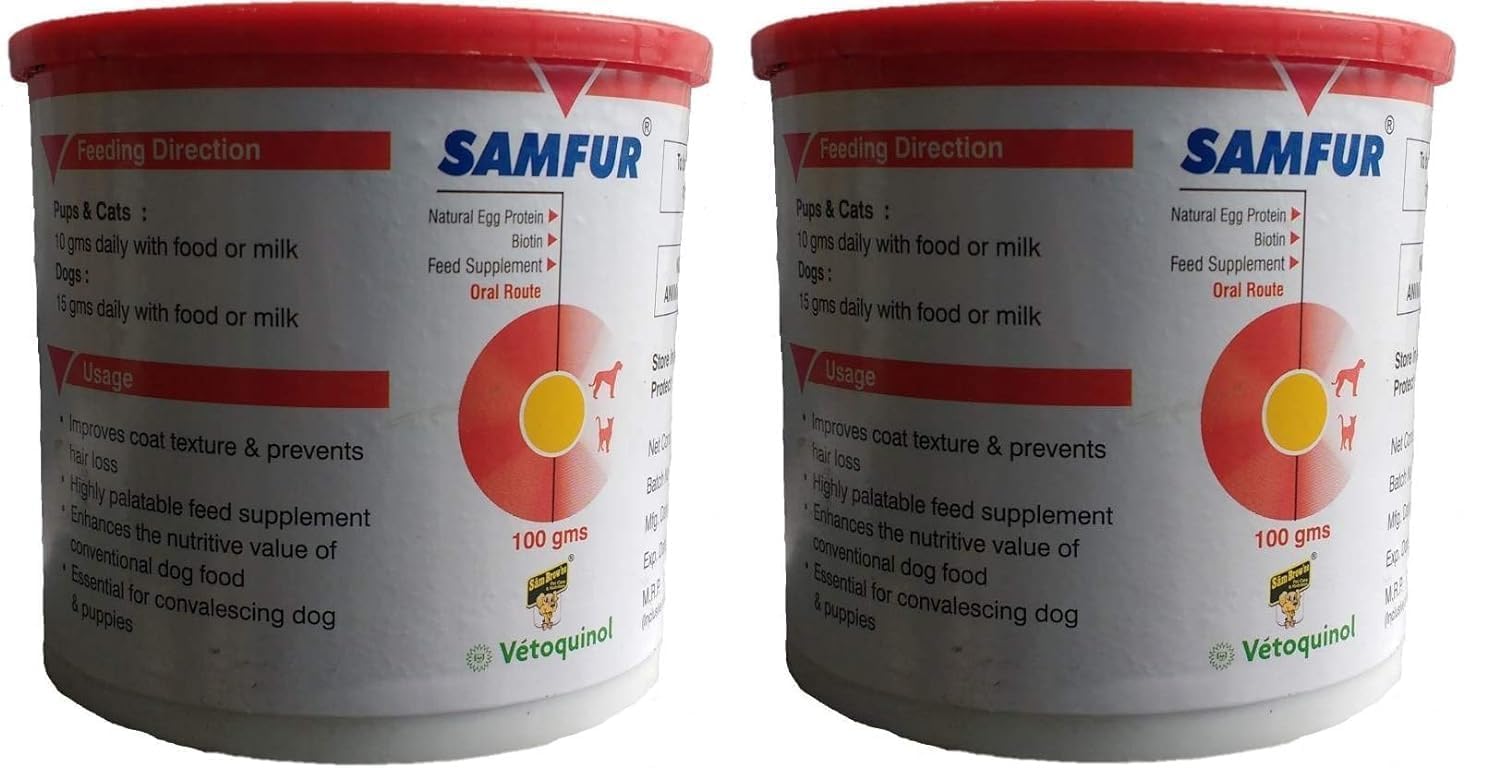 See full amazon price history chart for BULLYPET Samfur Feed Supplement Protein Powder for Dog - 100 gm (Pack of 2) BULLYPET Samfur Feed Supplement Protein Powder for Dog - 100 gm (Pack of 2) (B0CYX5PCPH) Amazon Price History, Amazon Price Tracker