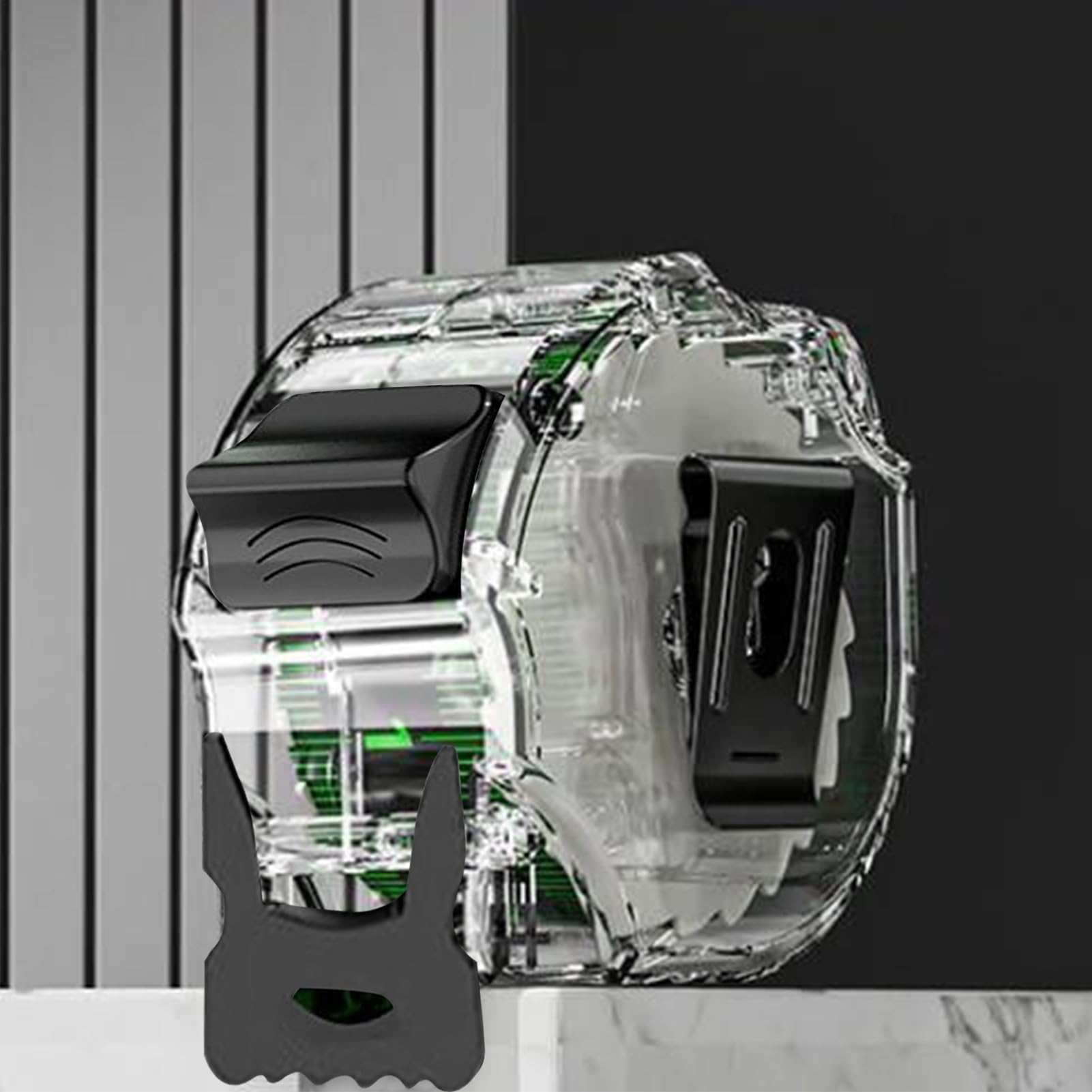 Metro a nastro, nastro di misurazione retrattile, strumento portatile per righello della distanza, design compatto in ABS, versatile per applicazioni edili e ingegneristiche