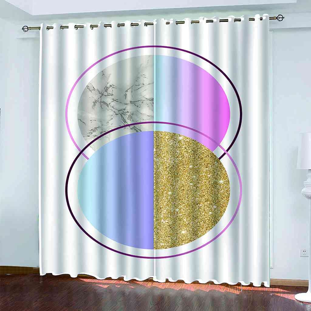 Rideau occultant thermique et phonique à oeillets pour un salon moderne et calme