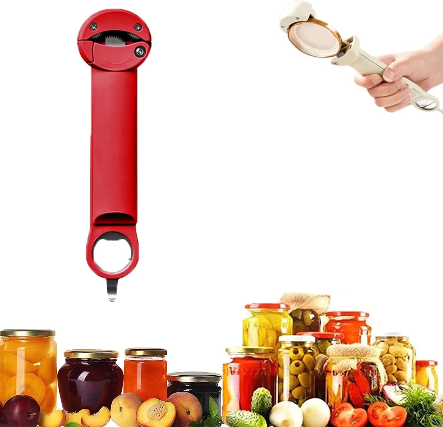 Multifunctional Retractable Bottle Opener, Jar Opener Tool, 2023 New Jar Opener Bottle Opener