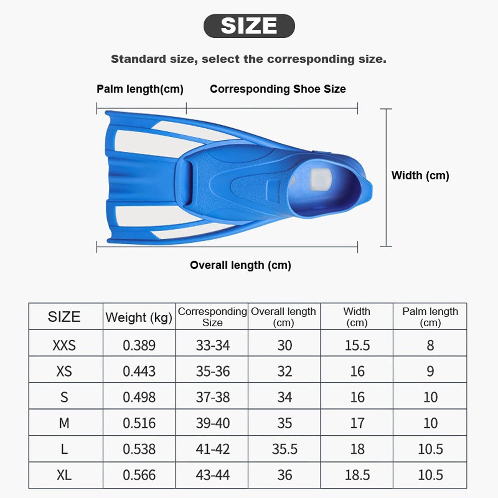 Flipper Professionelle Tauchflossen für Herren und Damen, rutschfeste Schwimmschuhe, professionelle Schwimmflossen, Schnorcheln, kurze Flossen, Tauchausrüstung (Farbe 02, XXS (33–34))