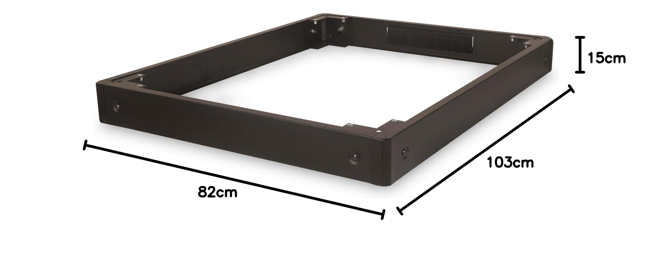 DIGITUS Plinthe pour Armoires Réseau Unique & Armoires Réseau & Serveur Dynamic Basic - 100x800x1000 mm - Empilable - Passage de câbles à l'arrière - Noir