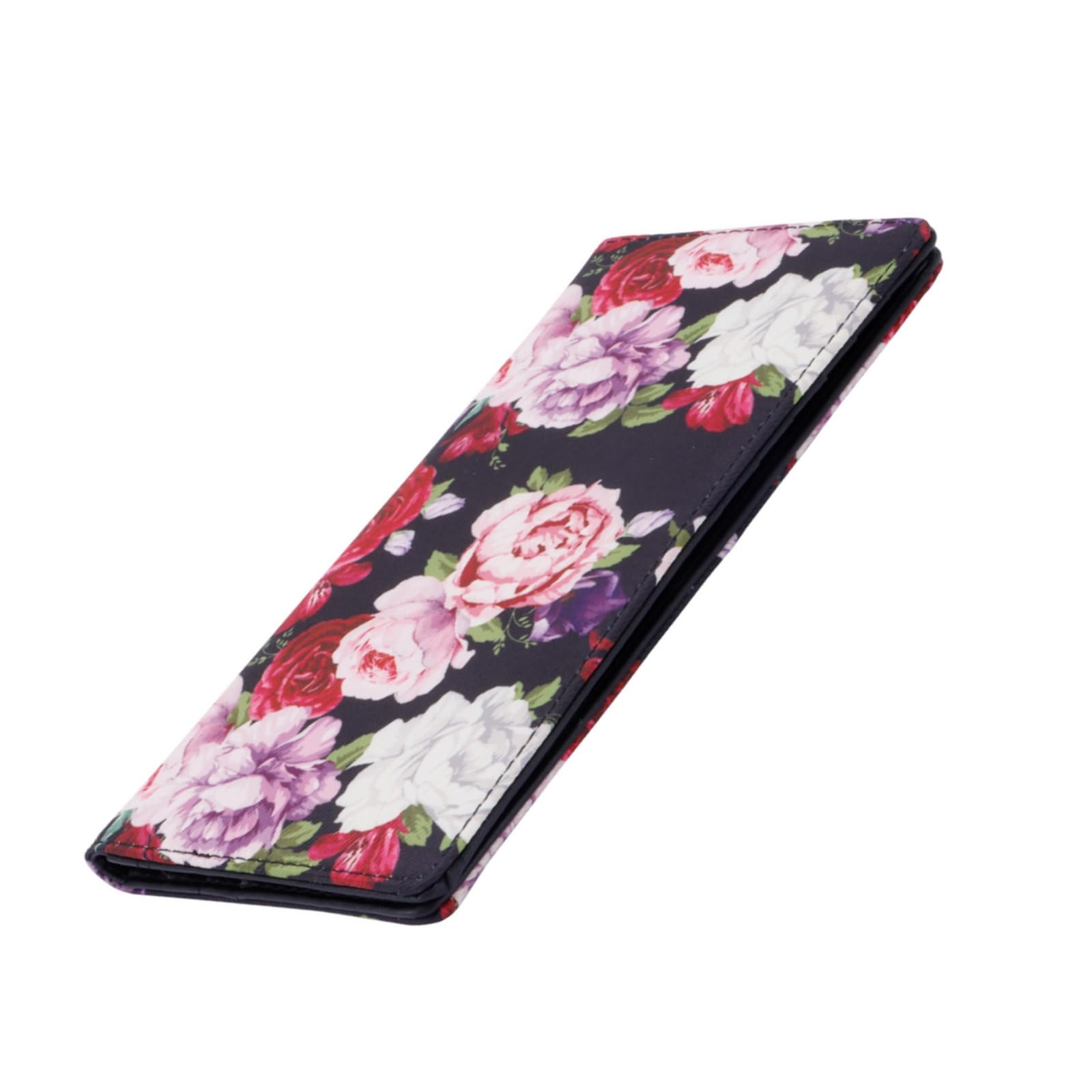 HUA ANGEL Womens Wallet, Ultra Slim Thin RFID Blocking Credit Card Holder Bifold Clutch Long Wallets Ladies Girls Gift