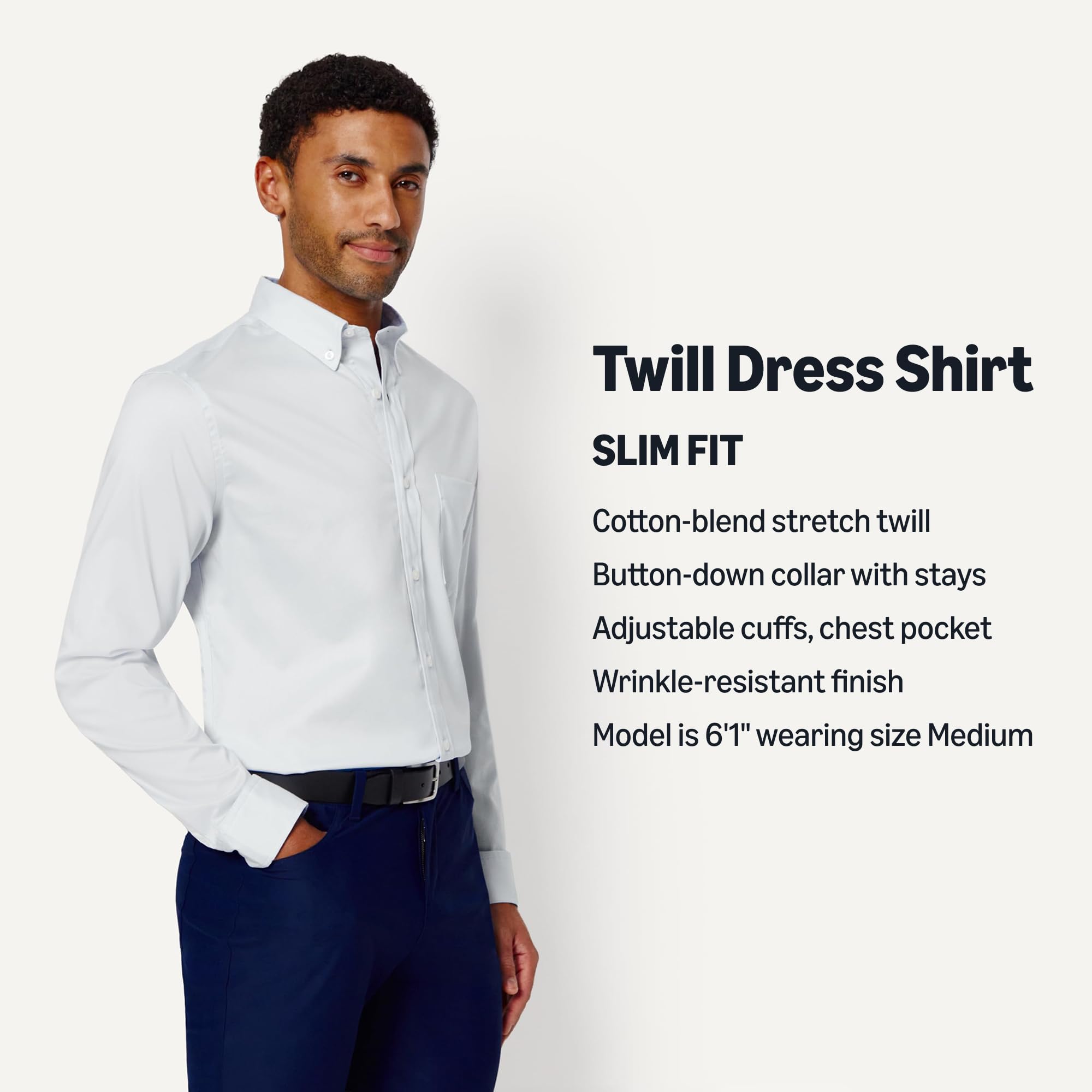 amazon essentials dress shirts Amazon.com: Amazon Essentials Men's Slim-Fit Long-Sleeve Stretch Dress Shirt,  White, X-Small : Clothing, Shoes & Jewelry