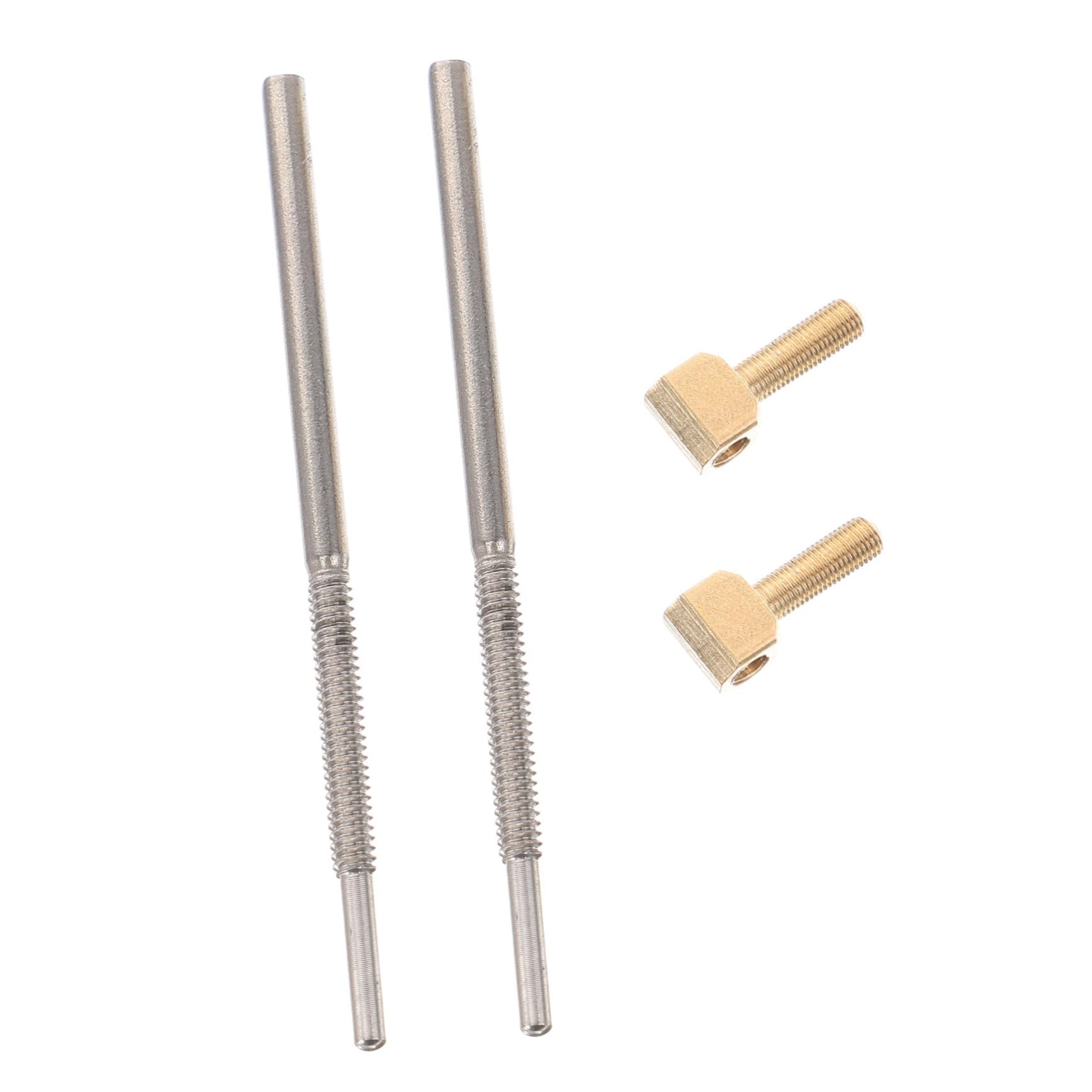 BESPORTBLE 2pcs Violin Bow Screw Cello Bow Frog Screw Set Endpin for Cello Replacement Accessory