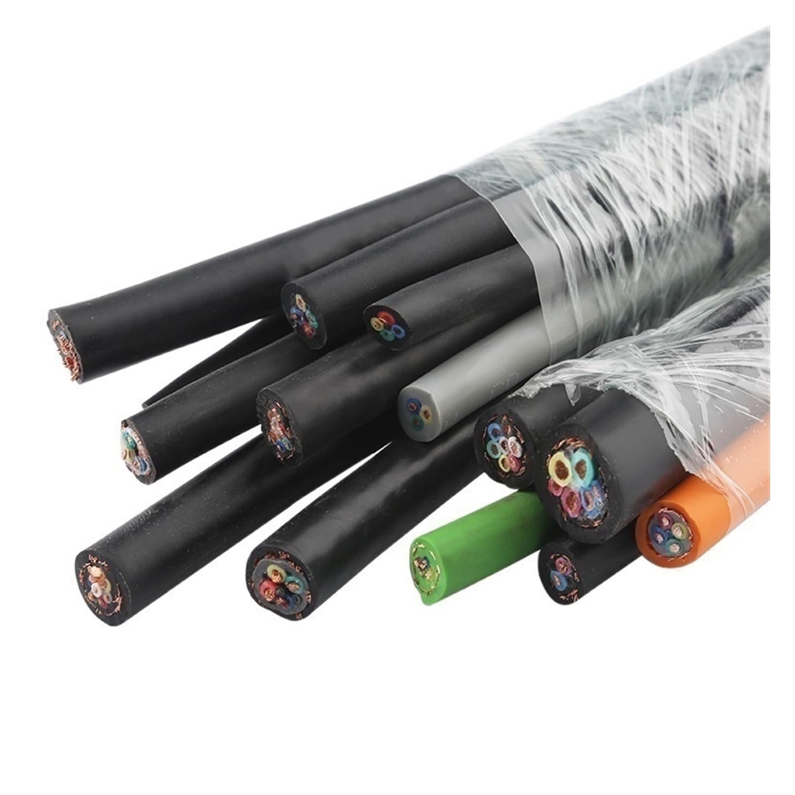 Cavo schermato in filo di rame multipolare a 2-5 nuclei in PVC da 1 metro for più tipi(Signal line 6x0.3)