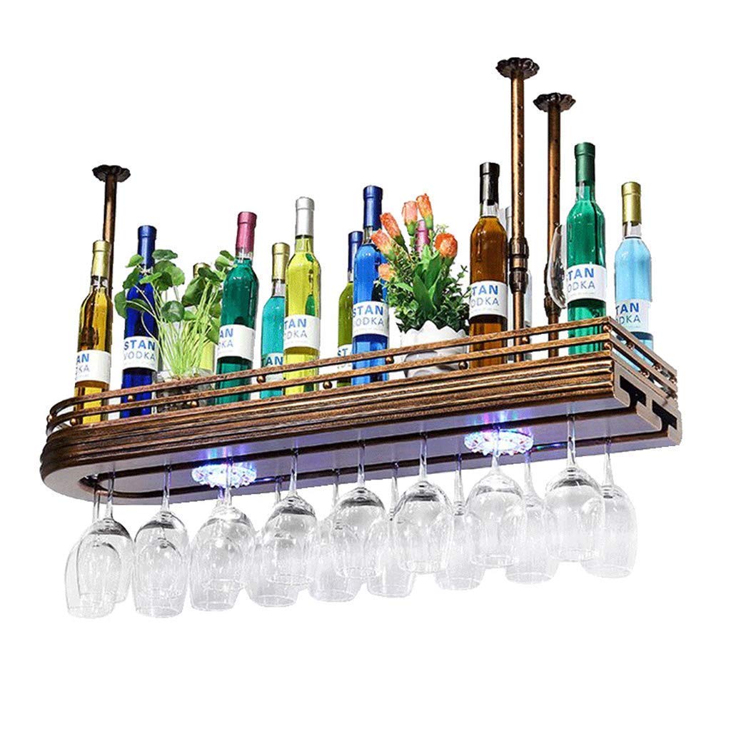Porte-bouteille suspendu électronique avec casier à vin mural modulable pour bar et salon