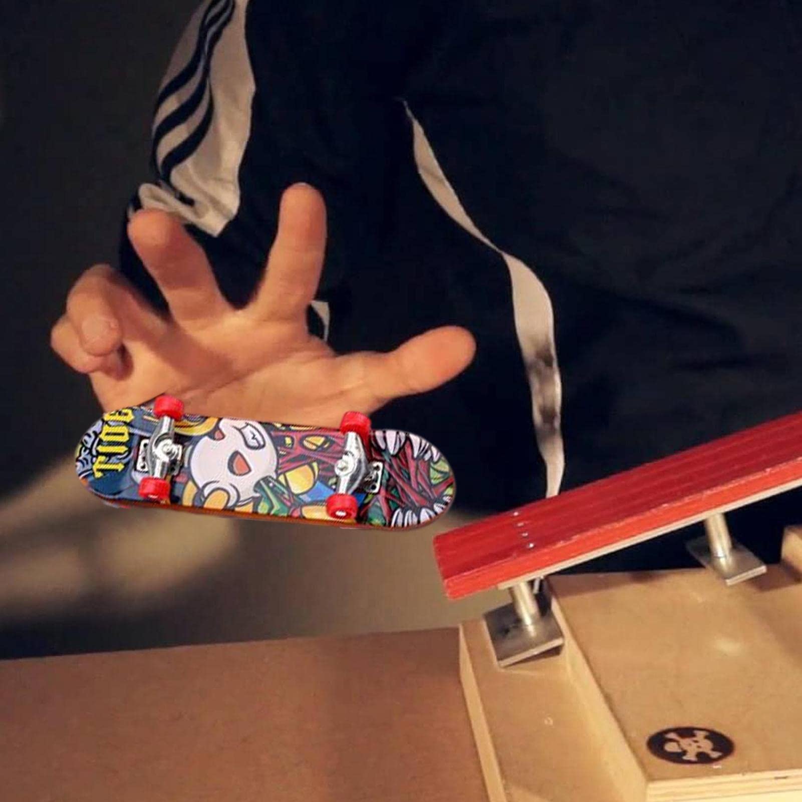 ABI Planches à Roulettes à Doigts En érable, Bois Et Alliage, Avec Boîte Pour Réduire La