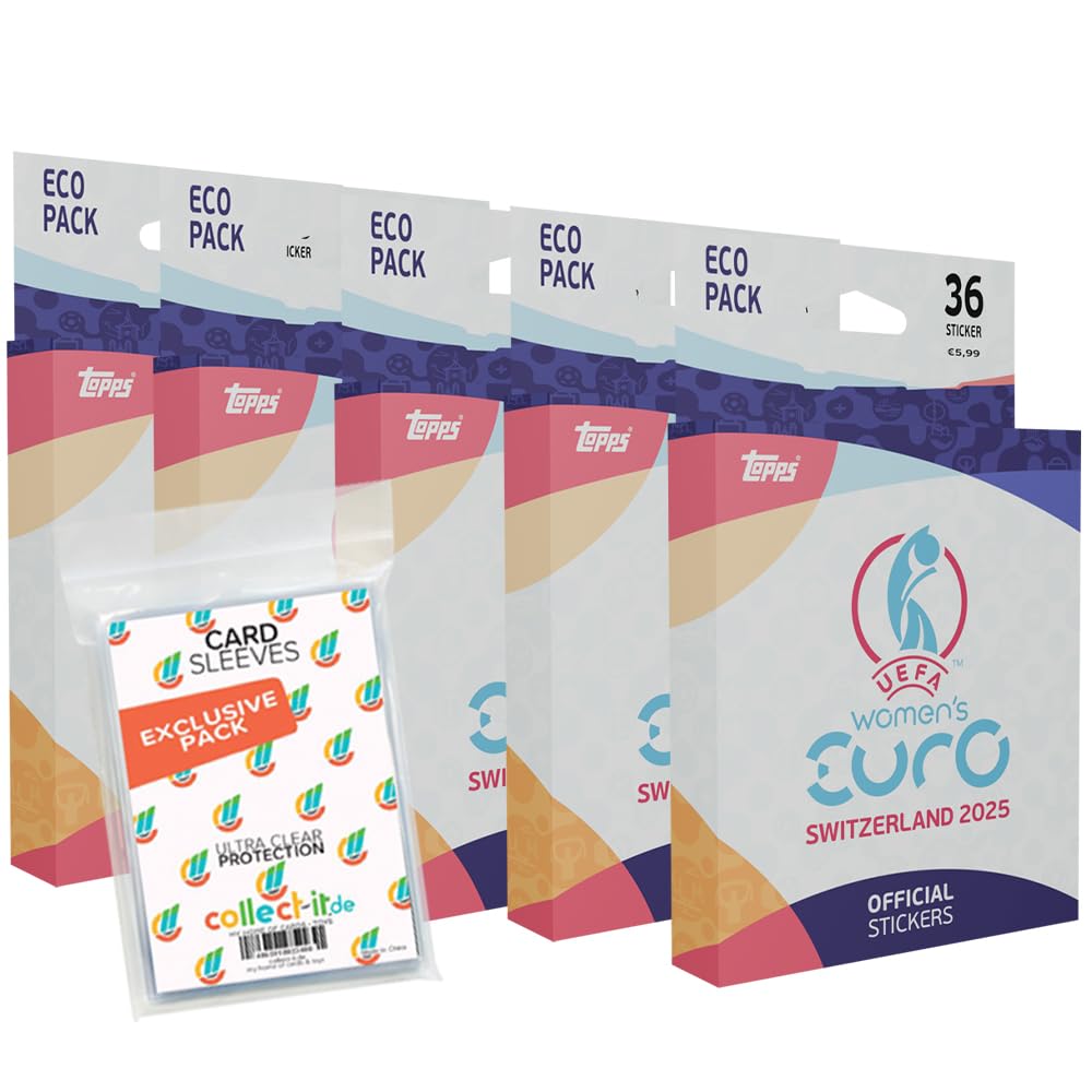UEFA Women's Euro 2025 pegatinas con 5 blísteres y fundas exclusivas Collect-it