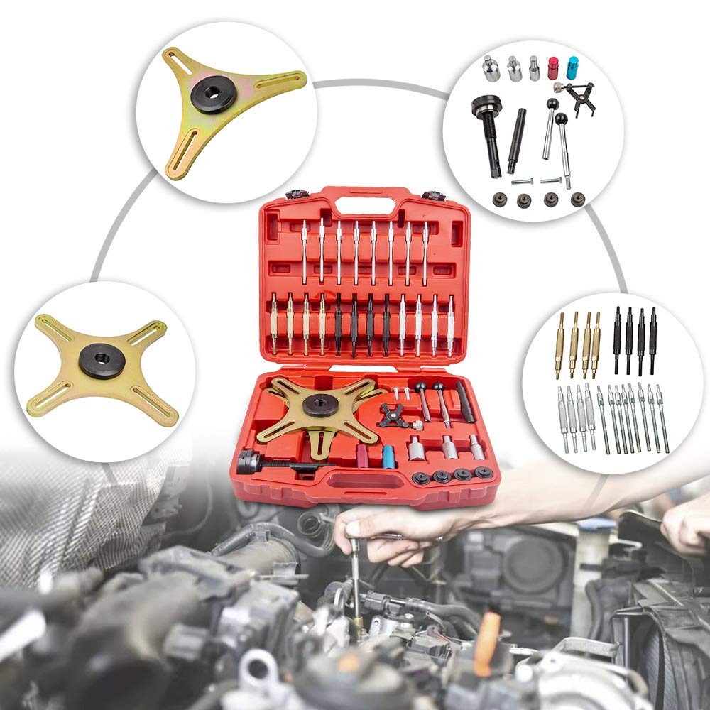 maXpeedingrods Herramienta de Alineación de Embrague, 38 Piezas Universal SAC Autoajustable de Ensamblaje de Embrague, Kit Centrador Compresor Embragues?para Mayoría de Vehículos Comerciales Ligeros