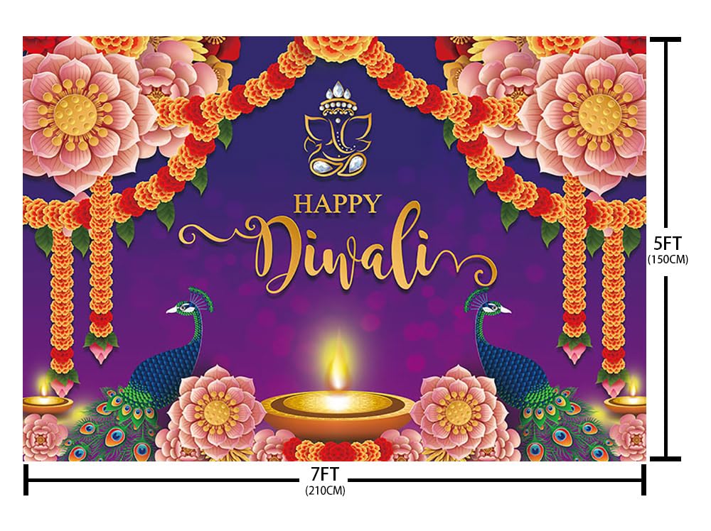 Diwali Party Hintergrund – 2,4 X 1,8 M, Vinyl, Für Fotografie, Indische Feste & Dekoration
