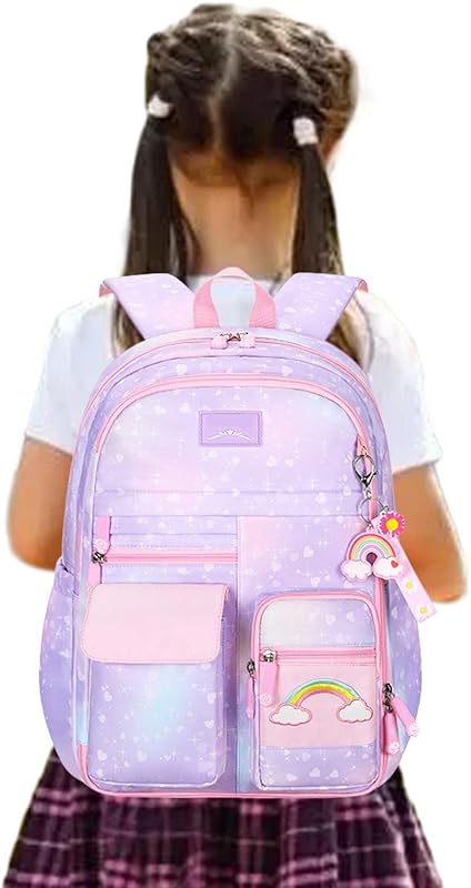 Mochila infantil arco-íris | estudante leve – transporte confortável leve e fofa bolsa livros estudante para uso casual diário, caminhadas, acampamento, Nanyaciv em oferta na Shopee Mochila infantil arco-íris | estudante leve – transporte confortável leve e fofa bolsa livros estudante para uso casual diário, caminhadas, acampamento, Nanyaciv em oferta na Shopee