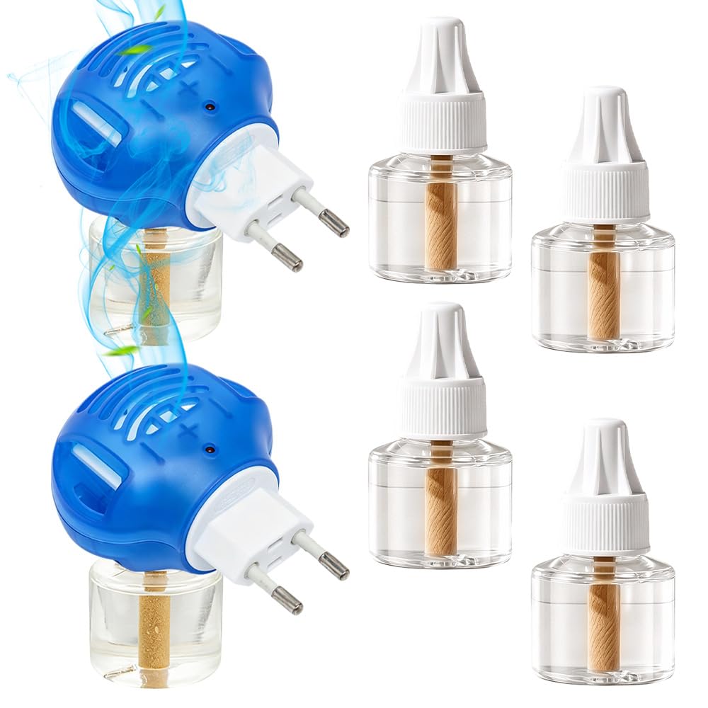 2PCS Mosquito Repellent Plug in, Insect Killer for Home & Travel, Odourless& Non-toxic, Portable Mosquito Killer