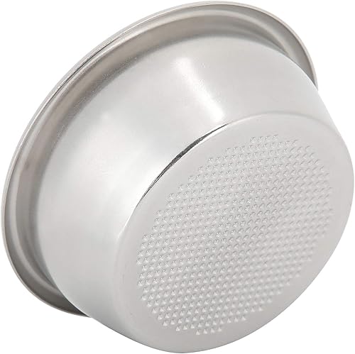 Miniatura 6 de Cesta portafiltros de café de acero inoxidable de 2.087 in, no presurizada, cesta de filtro de café expreso, repuesto para cafetera, portafiltro