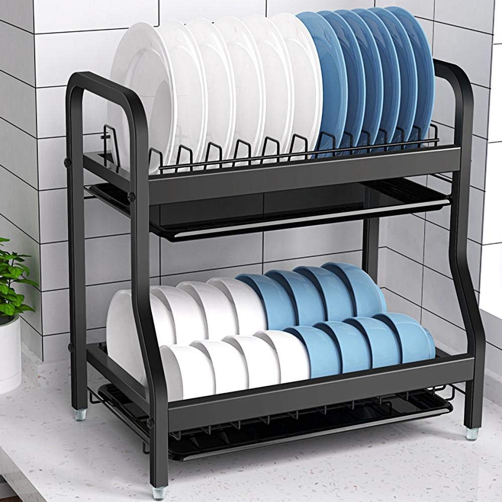 Égouttoir à vaisselle grand modèle en inox facile à nettoyer pour un séchage rapide