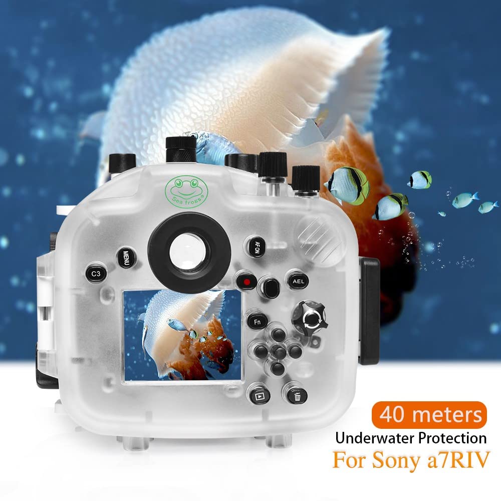 Seafrogs Custodia Subacquea Per Sony A7 IV Con Kit Porta A Cupola 6" | Impermeabile Fino A 40m, Compatibile Con Zoom E Autofocus