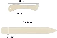 Vista 4 de Shappy 15 Pieces Bookbinding Kit Starter Tools Set Bone Folder Paper Creaser, Waxed Thread, Awl, Large-Eye Needles for DIY Bookbinding Crafts and