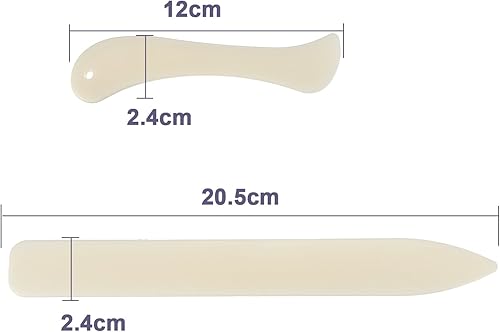 Miniatura 4 de Shappy Kit de 15 piezas para encuadernación, herramientas de iniciación, carpeta de huesos, papel creaser, hilo encerado, punzón, agujas de ojo