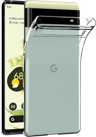 MaiJin Case for Google Pixel 6 6.4 inch Soft TPU Rubber Gel Bumper Transparent Back Cover