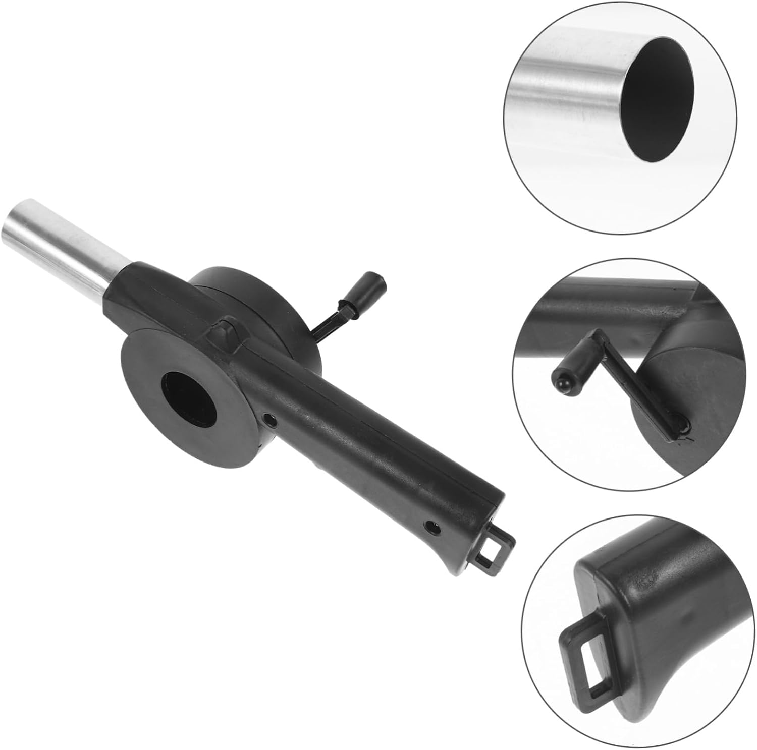 LIOOBO Hand Crank Blower Fan for Outdoor Grilling and Camping Fire