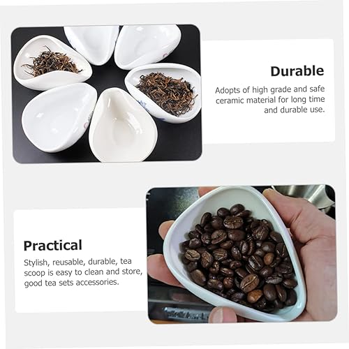 Miniatura 7 de 1 Unidades de exhibición de café Ceremonia Herramientas Fu Cup Bean Vessel para contenedor Scoop Accesorios chinos Plato Utensilio Kongfu