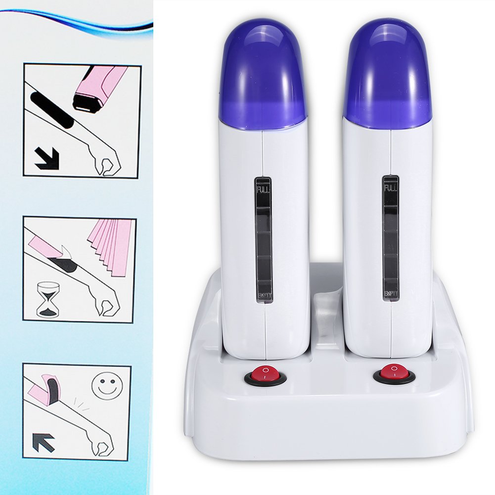 Riscaldatore Cera Roll on Epilazione Riscaldatore Cartuccia Cera Professionale Roll On Cera Cartuccia Dispositivo Riscaldatore Cera Depilazione Corpo Rullo Di Cera Epilatoria per Viso Ascella Corpo