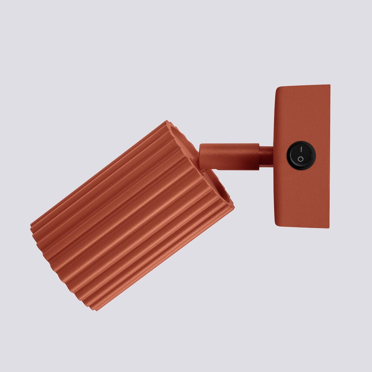 Licht-Erlebnisse Wandleuchte mit Schalter GU10 Rot Aluminium flexibel Wohnzimmer Küche B:8 cm Akzentbeleuchtung Wand schwenkbare Wandlampe Schlafzimmer Innen