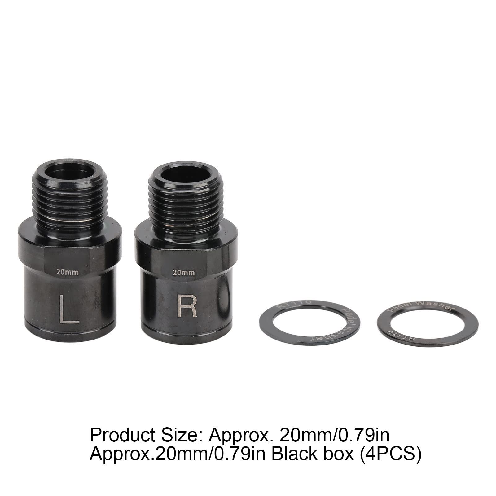 Rallonge De Pédale Vélo En Alliage Titane – 20mm – Anti-usure Et Silencieuse – Pour VTT, Route Et Motocross
