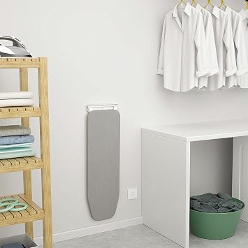 Wall-Mounted Ironing Board, Foldable Ironing Station, Sturdy Folding Board Compact Ironing Board Space Save for Home, Apartment, Small Space