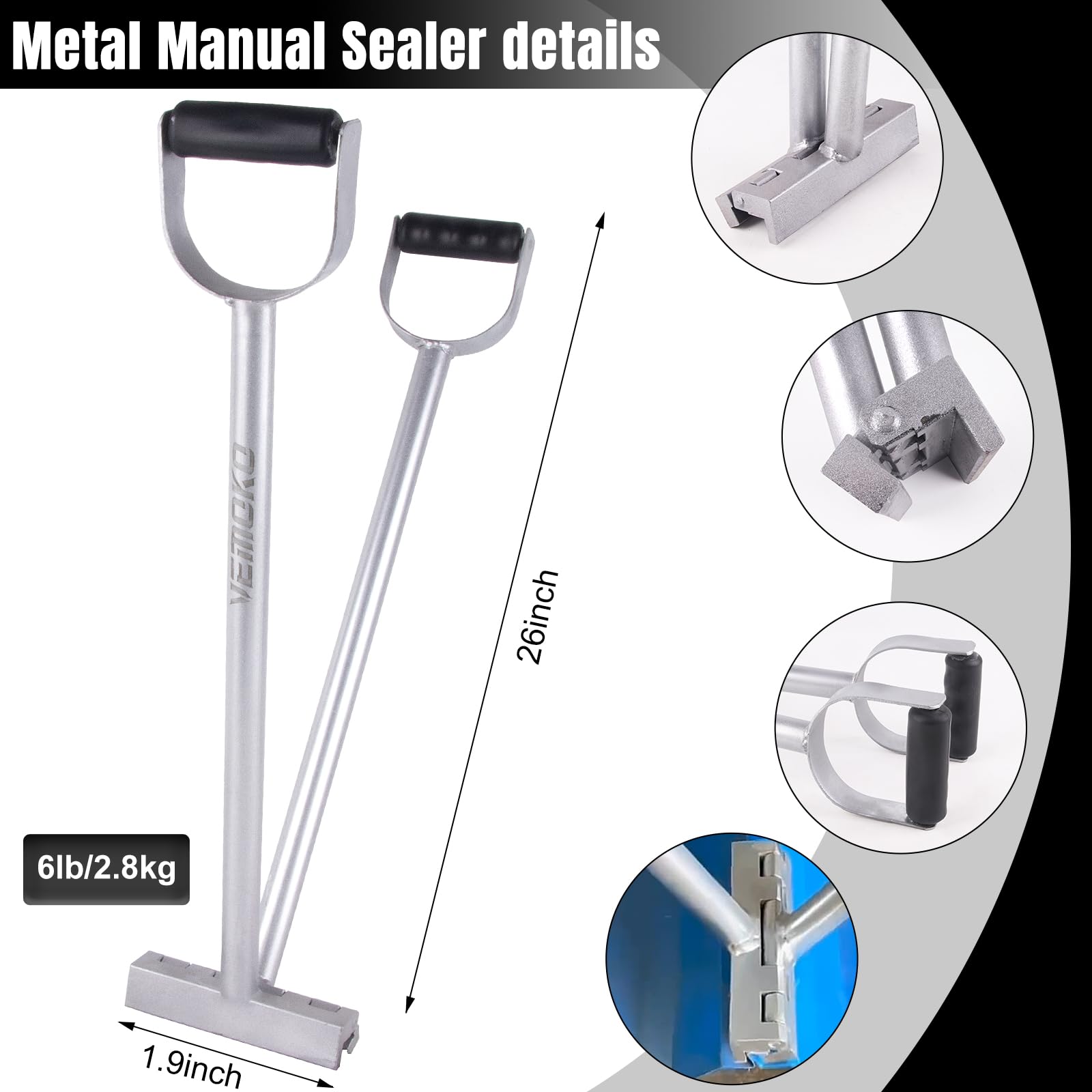 Costureras manuales profesionales, herramientas de chapa, herramienta de costura de pie 2 en 1, alicates de flexión a prueba de fugas, abrazadera de techo de metal con mango ergonómico