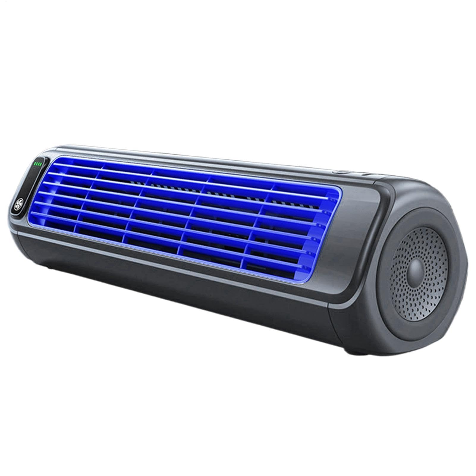 Ventilatore a torre senza pale, Ventilatore a torre silenzioso multicolore a 3 velocità senza lama da parete(Gray)