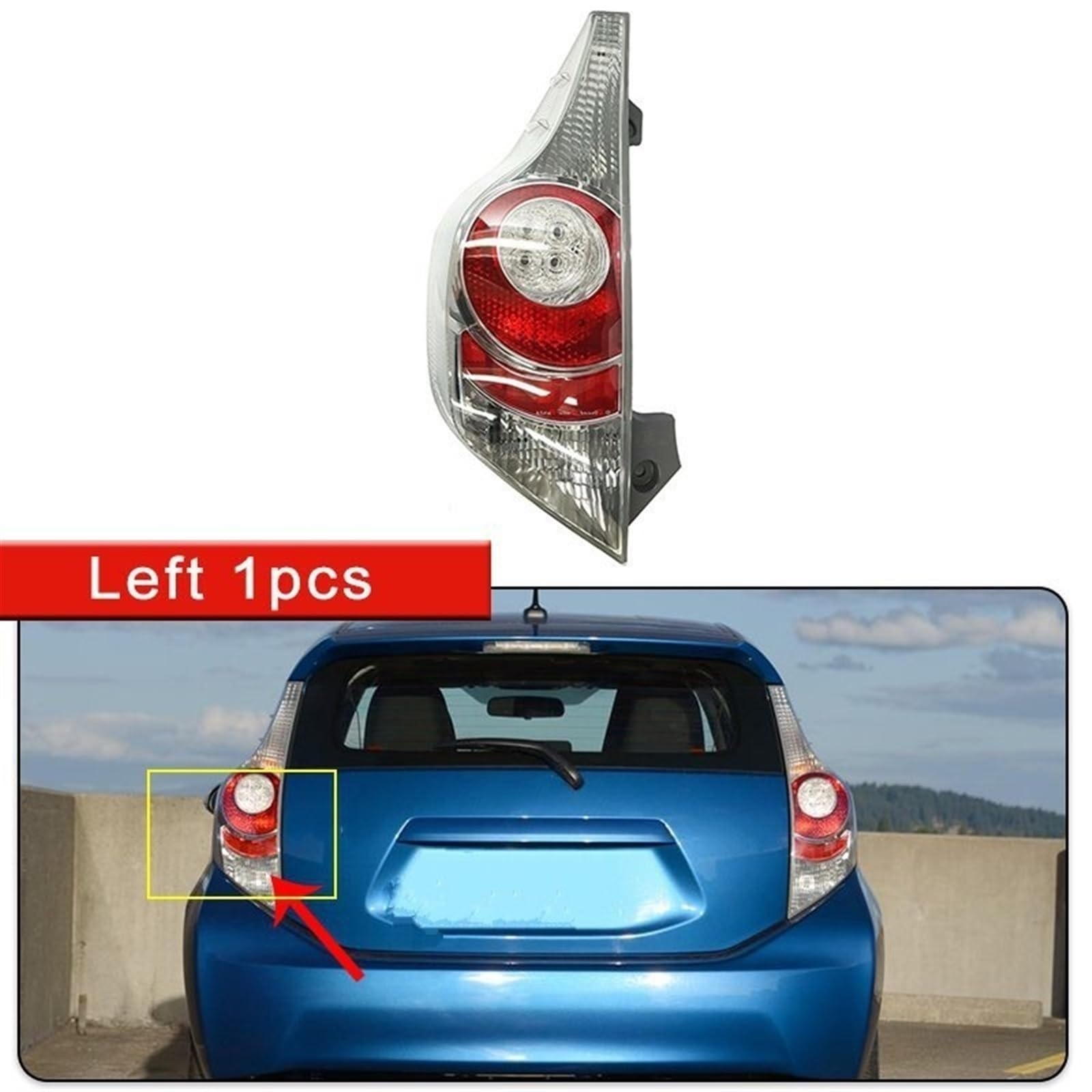 Tail Lights For Toyota For Prius C For Aqua NHP10 2011 2012 2013