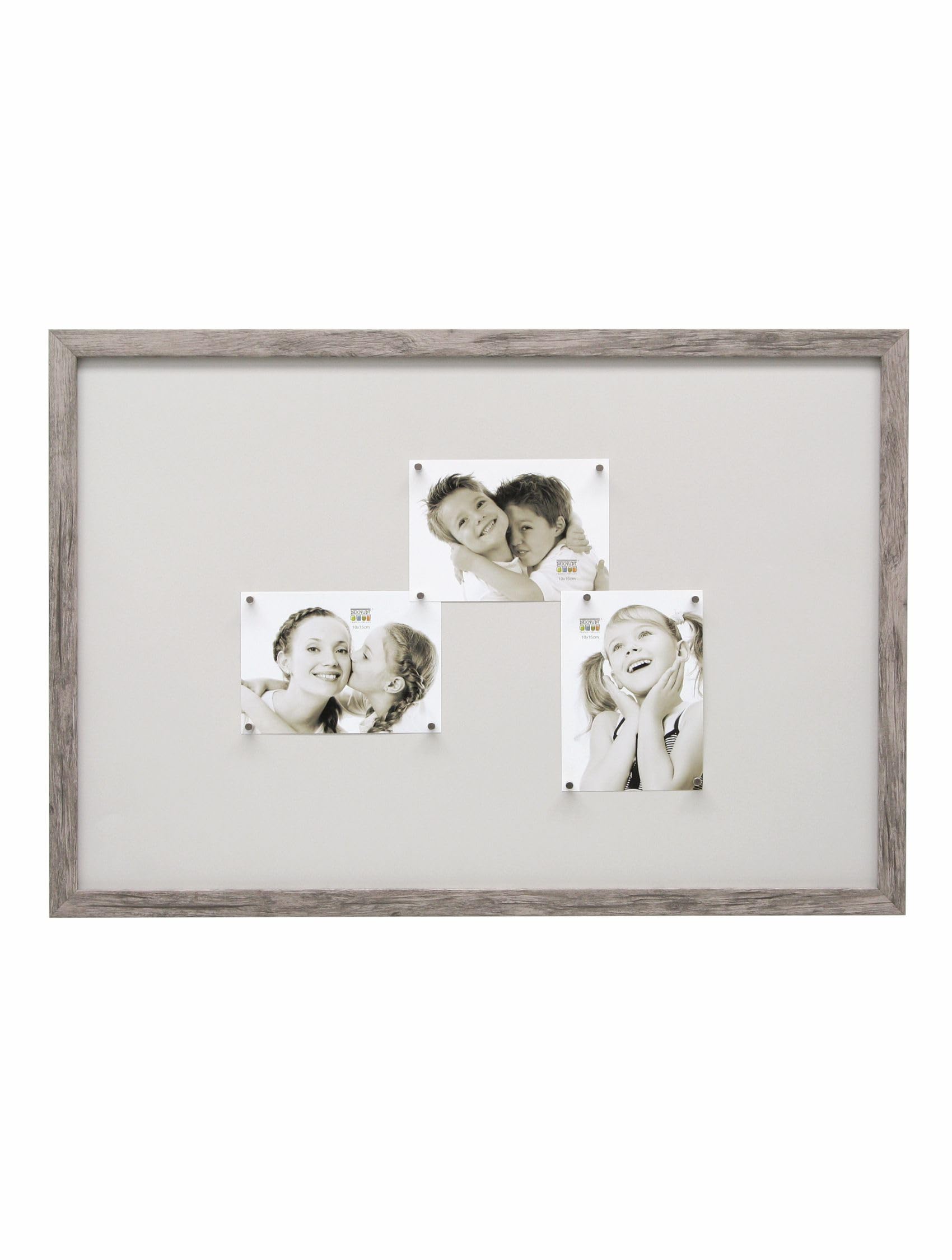 Deknudt Frames - S45RH7M - Cadre Photo Panneau - Magnétique - 10 Aimants - Gris/Beige - 40 x 60 cm