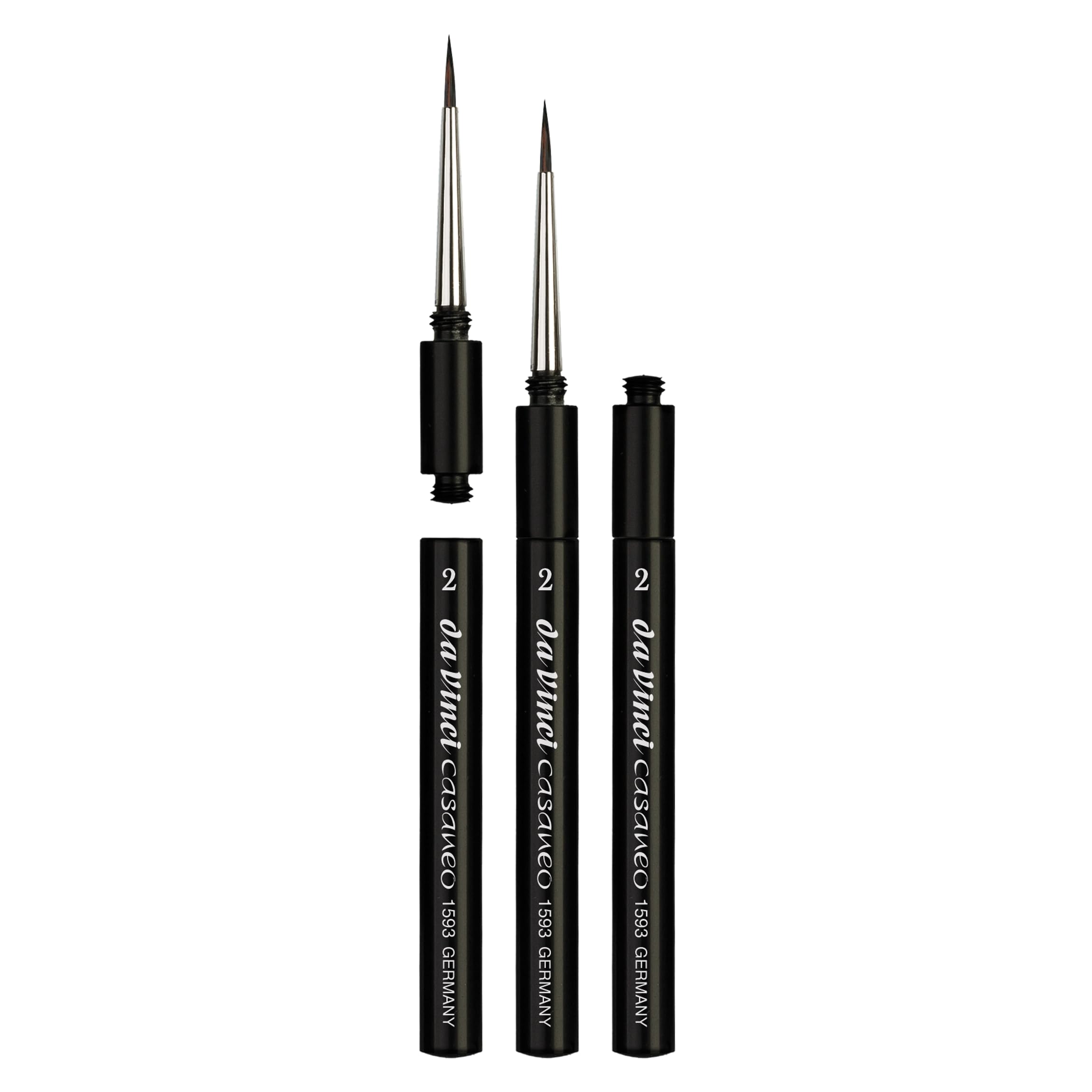 da Vinci 1593-2 Casaneo Travel Round Brush, Size 2 4