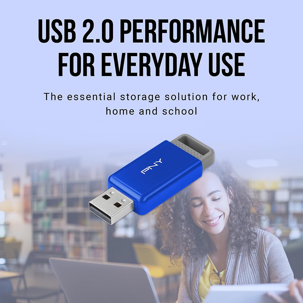 PNY Chiavetta USB 2.0, 128 GB, assortito, P-FD128ODM-GE