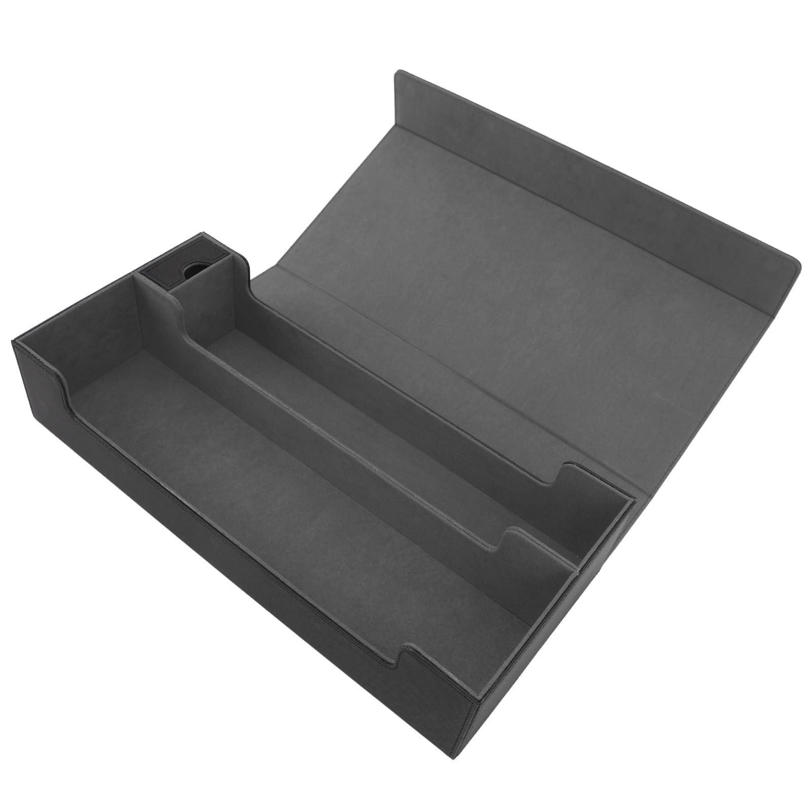 Fabater Pudełko do Przechowywania Kart ze Skóry PU z Magnetycznym Zamknięciem, Duże Etui na Karty na ponad 550 Kart do Gry, Szuflada z Organizerem Karty Kolekcjonerskie (BLACK)