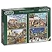 Produktbild Jumbo 11226 - Seasons in The Village 4 x 1000 Teile Puzzle, Mehrfarbig