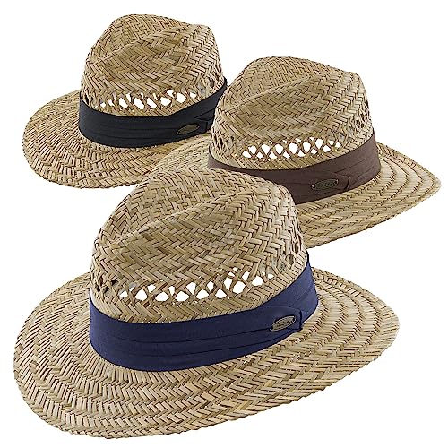 Sombrero Panamá Jack Safari para Hombre, paja, liviano miniatura 3